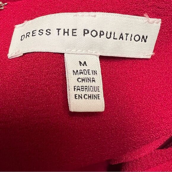 Dress The Population Elle Sheath Midi Dress in Garnet Medium NEW MSRP $168 - Picture 10 of 10